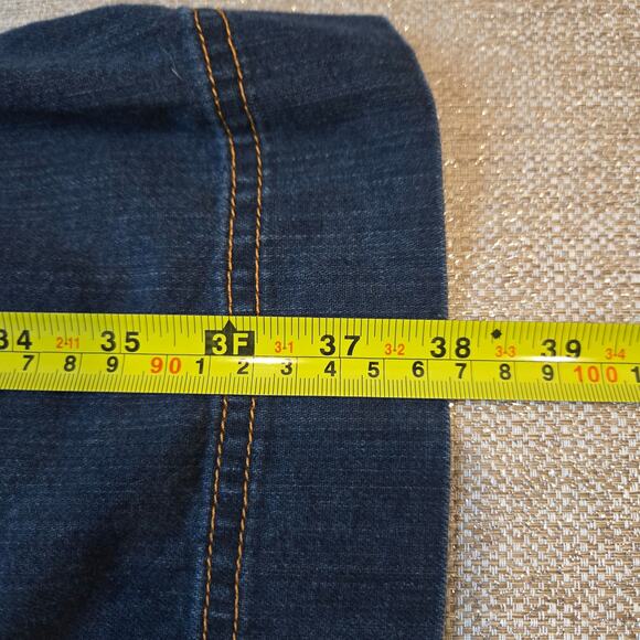 Maeve Anthropologie Short Sleeve Denim Jean Button Front Shirt Dress Belted 8 - Picture 9 of 9